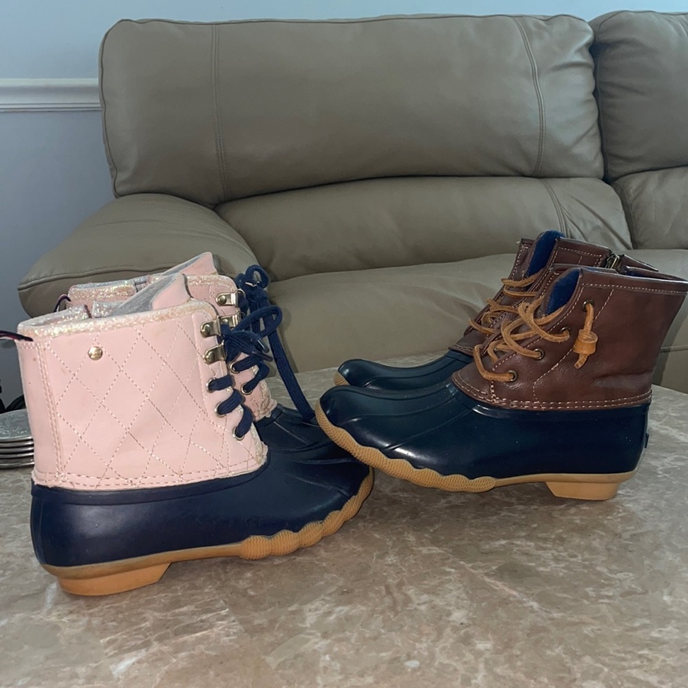 Sperry /Tommy hillfiger duck boots size 3